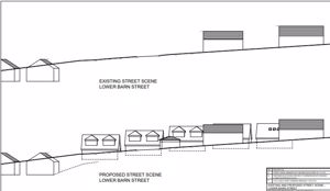 PROPOSED STREET SCENE- click for photo gallery